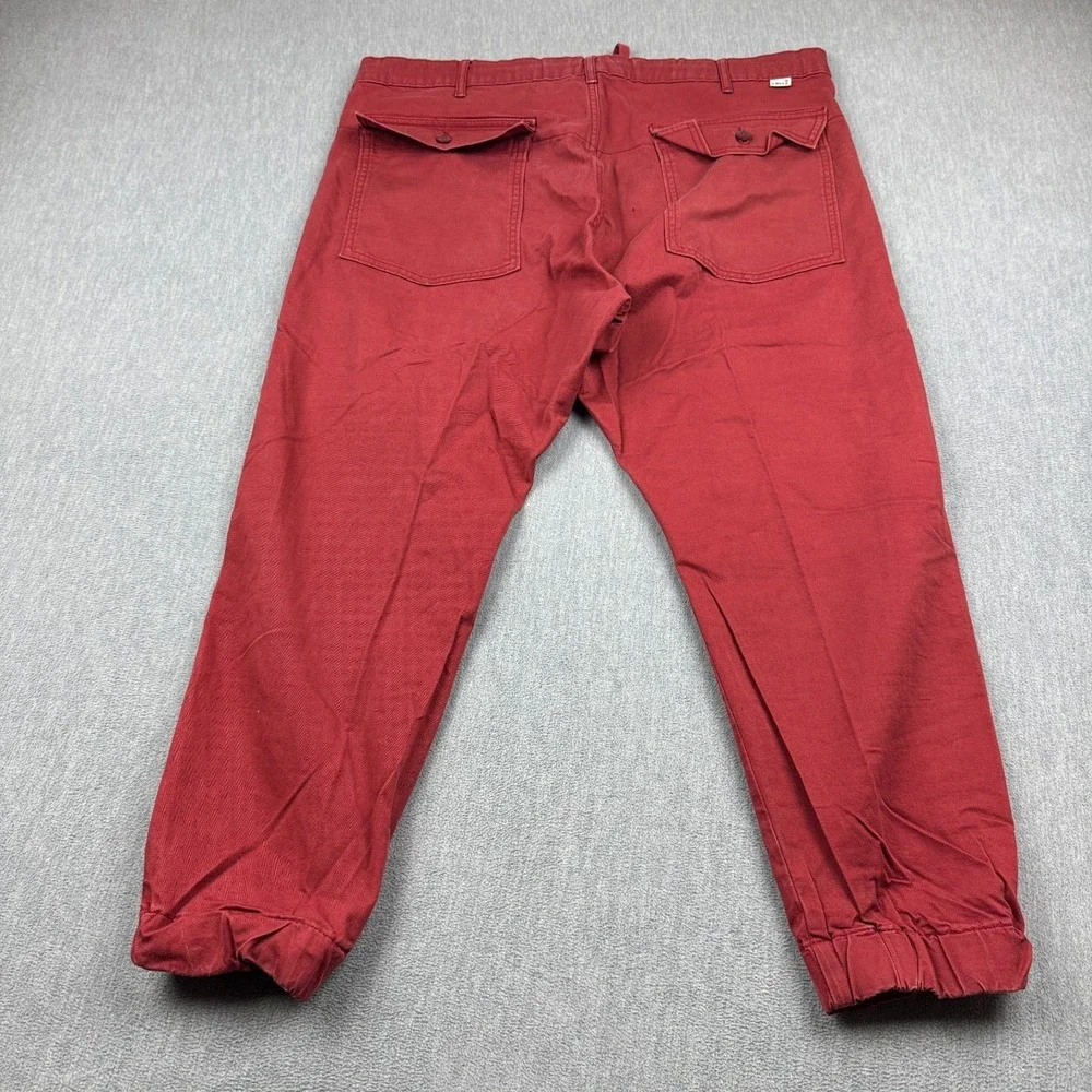 Levis Pants Mens 38x30 Red‎ Jogger Two Horse Tapered Workwear Canvas Classic